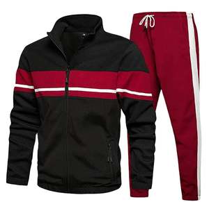 Survêtement polaire taille XL de haute qualité pour hommes ensemble de vêtements de sport d'hiver sweat à capuche avec logo imprimé pour l'entraînement, le jogging et les adultes grande taille - Product Image 2