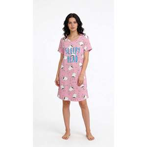 Chemise de nuit courte Evolve pour femme 100 % coton, super douce, confortable, coupe ample, en jersey, taille élastique, grande taille, offre ODM - Product Image 6