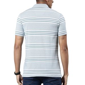 Polo informal a rayas para hombre, MOQ bajo, 100% algodón, calidad premium, corte regular, polo elegante de manga corta para hombre - Product Image 2