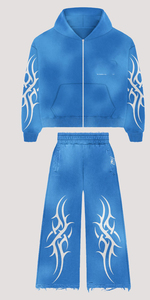 Haute qualité 100% coton personnalisé homme costume hommes Jogging sport costumes deux pièces pantalon respirant ensemble hommes piste Tech costume - Product Image 2