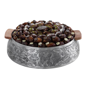 Cuenco de Metal Plateado Hecho a Mano de Alta Calidad, Diseño Elegante, Cuenco Decorativo para Servir Chocolate, Bodas, Porta Dulces, Falcon - Product Image 1