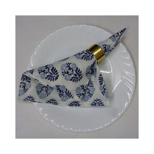 Nouveauté, serviette de table élégante en lin, faite à la main, imprimée à la main, en pur coton, serviette de table moderne pour la salle à manger, approvisionnement en vrac - Product Image 1