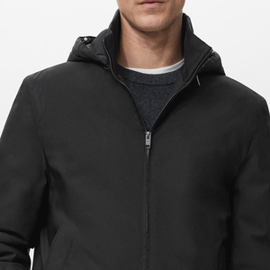 Veste pour homme avec design matelassé, imperméable, capuche à cordon de serrage réglable, deux poches latérales, fermeture éclair sur le devant, prix avantageux, 2026 - Product Image 2
