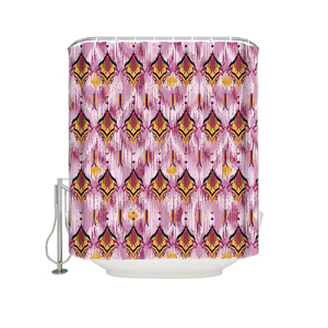 Best Selling Pure Cotton Customized Design Light Weight Digital Print Bathroom Shower Curtain - Product Image 4