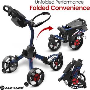 Voiture de golf électrique avec télécommande, Cybercart Caddy motorisé avec accessoires, porte-gobelet/porte-parapluie, roues anti-basculement/porte-téléphone - Product Image 3