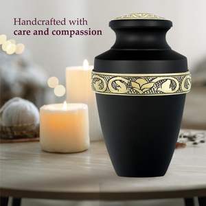 Elegant Matte Polished Metal Cremation Urns Customizable Memorial Stainless Steel Aluminum for <b>Your</b> <b>Loved</b> One Funeral Supplies - Product Image 4