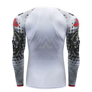 Rashguard de haute qualité pour hommes, vêtements de sport de fitness, en polyester, rashguard de protection solaire, vêtements de bain - Product Image 3