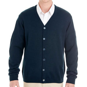 Vêtements pour hommes Cardigan bleu Pull en tricot d'affaires Homme Bleu Respirant Mode Old Mode Laine Pas cher - Product Image 4