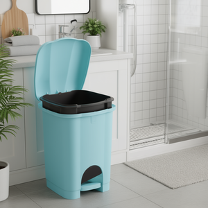 Kitchen <b>bin</b> (6Lt) pedal lid CAROLINA Blue 810153670V - Product Image 3