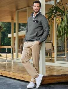 Oversized Heavyweight Zip Up Hoodie Hombres 100 Algodón Grueso Fleece Streetwear Plain Zipper Sudadera - Product Image 4