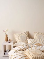 Boho 3 pièces soleil touffeté housse de couette ensemble de literie de luxe 90 "x 90" roi reine taille double ensemble de lit complet décor à la maison coton couette