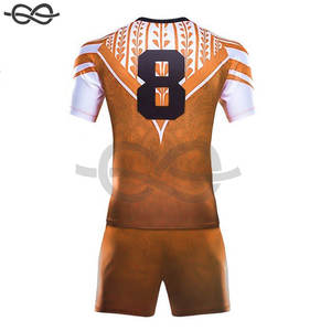 Prix d'usine quantité minimale de commande bas personnalisé pas cher prix professionnel Rugby uniforme arrivée dernière conception Rugby uniforme - Product Image 6