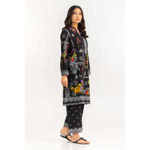 ชุดเซ็ตผ้าแคมบริกพิมพ์ลายโบฮีเมียน คอวี แขนยาว ระบายอากาศได้ดี รุ่น IPST-77517 ชุดเซ็ตสองชิ้นผ้าเครปสำหรับฤดูใบไม้ผลิ/ฤดูร้อน (XS) สำหรับผู้หญิง - Product Image 2