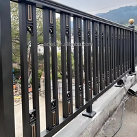 Rampe de balcon moderne en alliage d'aluminium, garde-corps extérieur pour escalier, pour villas et hôtels