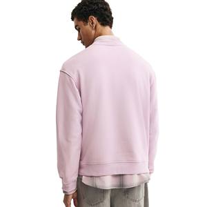 เสื้อสเวตเชิ้ตแขนยาวผ้าฝ้ายฟลีซคุณภาพสูงทรงโอเวอร์ไซส์ คอกลม แฟชั่นลำลองสำหรับผู้ชาย - Product Image 4