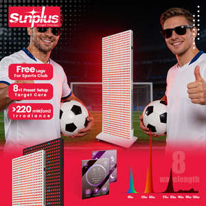 لوحة علاج بالضوء الأحمر تحت الحمراء القريبة للجسم بالكامل من سان بلس، كبيرة الحجم للاستخدام التجاري، 3000 واط 4500 واط مع حامل - Product Image 1