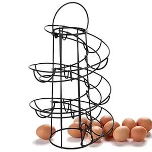 Black Coated Metal <b>Egg</b> Holder Stand Premium Quality Modern <b>Egg</b> Stylish and Elegant Design for Home Bakery & Kitchen Usage - Product Image 1