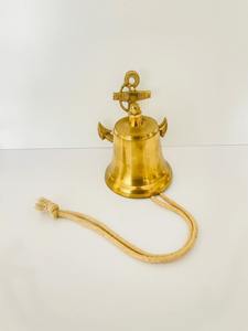 Polished Brass Bell Superior Quality <b>Well</b> Bell Premium Brass Bell Perfect For Temple Home Nautical Decor And <b>Garden</b> Outdoor - Product Image 3