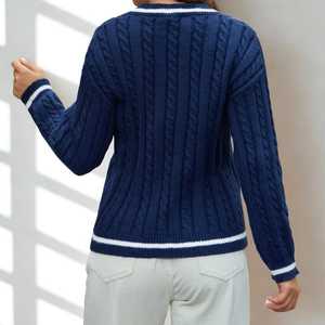 2026 Logo personnalisé respirant Mohair femmes pull tricoté à manches longues avec ODM/OEM tricots flous pour dames - Product Image 4