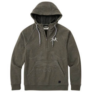 Sudadera con capucha de media cremallera Premium para hombre con manga larga de secado rápido Impresión de logotipo personalizado 100% algodón Ropa de calle con cremallera completa - Product Image 1