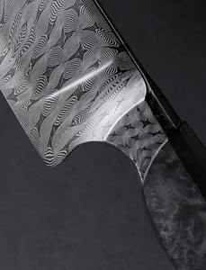 Couteau de chef à manger en acier inoxydable fait à la main personnalisé avec manche en résine cadeau pour votre cadeau de Noël d'anniversaire de mère. - Product Image 2