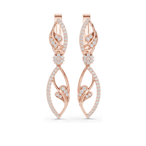 Boucles d'oreilles en diamant de laboratoire 0,732 CT, diamants CVD VVS-VS-EF, or 18 carats, 14 carats, 10 carats et argent 925, or rose, or jaune, or blanc, luxe - Product Image 1