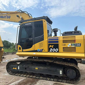 Excavadora hidráulica usada Komatsu, marca japonesa de 20 toneladas, 200-8, rendimiento superior, a la venta con precio barato - Product Image 1