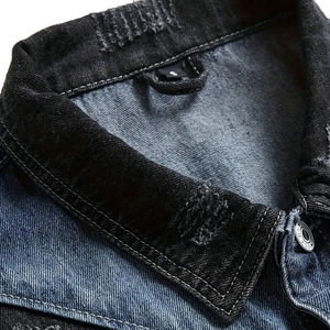 Nouvelle mode de vestes en jean couleur unie décontractée pour hommes vestes en jean du Pakistan veste en jean personnalisée pour hommes - Product Image 4