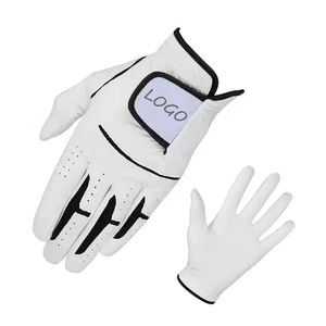 Gants de golf élégants écologiques Vente en gros Gants de golf personnalisés en peau de mouton Gants de golf imprimés en cuir de chèvre Gants de golf en cuir pour adultes - Product Image 4