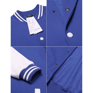 High Quality <b>Lightweight</b> <b>Men's</b> Varsity <b>Jacket</b> Custom Logo Solid Color Breathable Fabric Plus Size Casual Wear Varsity <b>Jacket</b> - Product Image 2