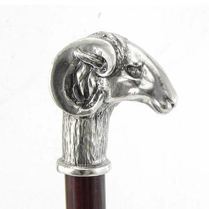 Bâton de marche réglable chromé avec embout en caoutchouc, poignées décoratives en laiton et aluminium, manche en bois pour la randonnée, vente en gros - Product Image 5