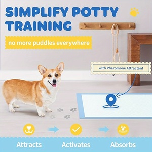 แผ่นรองฉี่สุนัขสัตว์เลี้ยงกันรั่วกันซึมแผ่นฝึกสำหรับฝึกสัตว์เลี้ยงแบบใช้แล้วทิ้งพิมพ์ลายได้ตามต้องการ - Product Image 5