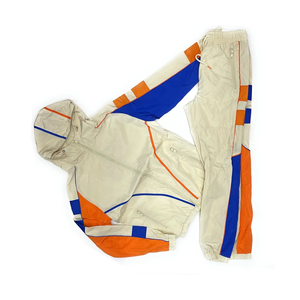 Costume de jogging personnalisé de haute qualité pour hommes coupe-vent en nylon surdimensionné avec fermeture à glissière survêtements en polaire délavé à l'acide - Product Image 4