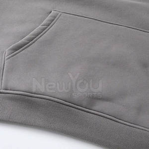 เสื้อฮู้ดดี้โอเวอร์ไซส์แบบกำหนดเอง เสื้อสเวตเชิ้ตฮู้ดดี้โอเวอร์ไซส์สีพื้น เสื้อฮู้ดดี้โอเวอร์ไซส์ลำลอง สตรีทแวร์ เสื้อฮู้ดดี้โอเวอร์ไซส์ - Product Image 2