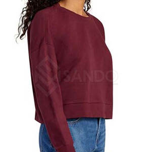 Ropa informal de alta calidad Sudadera corta para mujer Precio razonable Sudadera corta superventas - Product Image 3