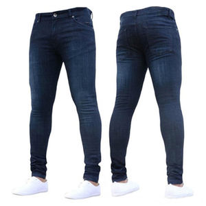 Vente en gros de pantalon denim de haute qualité, confortable, droit, imperméable, bouton OEM, taille avec logo personnalisé, meilleur look - Product Image 4
