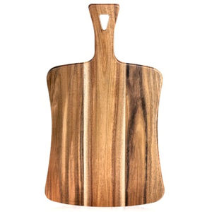 Planche à découper ronde en bois pour la cuisine, passe au lave-vaisselle et est facile à nettoyer - Product Image 3