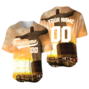 Diseño de moda personalizado al por mayor Jersey de béisbol de malla sublimada ropa deportiva - Product Image 1
