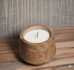 Pot à bougie en bois avec forme personnalisée - Product Image 1