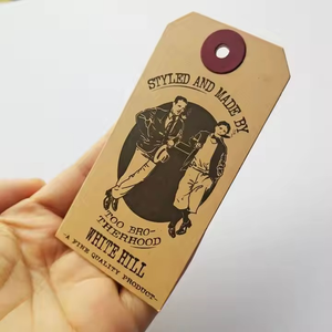 2025 carte d'étiquette simple personnalisée étiquette volante en papier de luxe pour la carte d'en-tête d'étiquette imprimée de vêtement acceptée pour l'usage de vêtements - Product Image 5