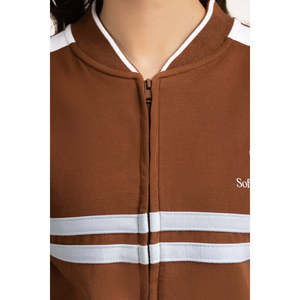 ชุดลำลองแบบเข้าชุด WM-COD-WS25-206 ทรงปกติ แฟชั่นทันสมัย ชุดกีฬาถักนิตติ้งสองชิ้น ไซส์ XXS ชุดเข้าชุด - Product Image 3
