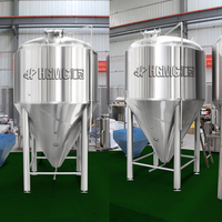 HG 5000l 1000l 2000l 3000l fermenteur conique de vin inoxydable fermentation avec refroidissement