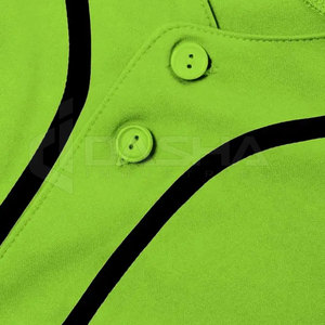 Jersey de béisbol personalizado con botones completos OEM 100% poliéster precio barato al por mayor con diseño personalizado hecho en Pakistán - Product Image 4