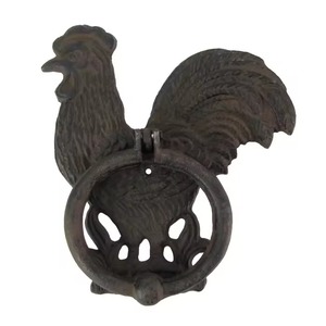 Aldaba de puerta de madera con diseño de pájaro carpintero elegante, acento perfecto para la entrada del hogar, oficina, hotel, balcón y casas temáticas naturales - Product Image 2