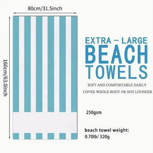 Serviette de plage et de piscine en coton léger de haute qualité, vente en gros de haute qualité, nouveau design personnalisé et très vendu - Product Image 3