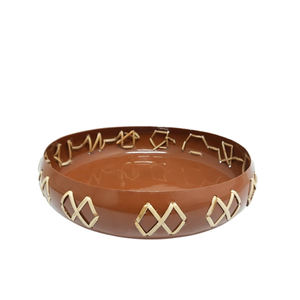 Bol de service rond en bois de mangue brun polonais taille standard bol à salade et bol à fruits de conception classique pour les articles d'hôtel - Product Image 4