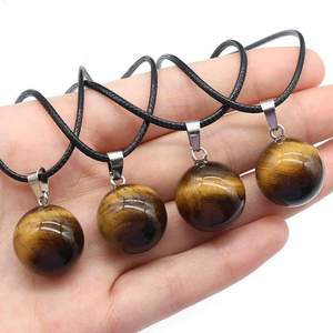 Unique Design Tiger Eye Crystal Ball Pendant for Strength or Confidence and Grounding Energy Available At Factory Direct Price - Product Image 4