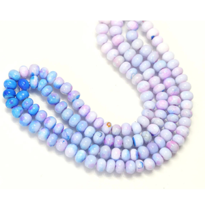 ลูกปัดควอตซ์สีรุ้งลาเวนเดอร์ทรงรอนเดลล์ เกรด AAA เรียบเนียน ขนาด 7-8 มม. ความยาว 7.5/15 นิ้ว สำหรับทำเครื่องประดับ - Product Image 4