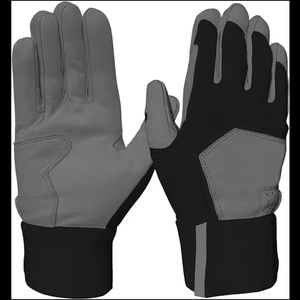 Gants de baseball et de softball anti-abrasifs de conception privée Gants de frappeur en cuir durables avec absorption des chocs pour une utilisation en extérieur - Product Image 4