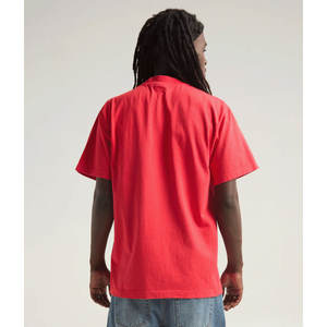 Camiseta de cuello redondo de algodón de corte regular Camiseta de manga corta suelta de algodón de talla grande para hombre - Product Image 5